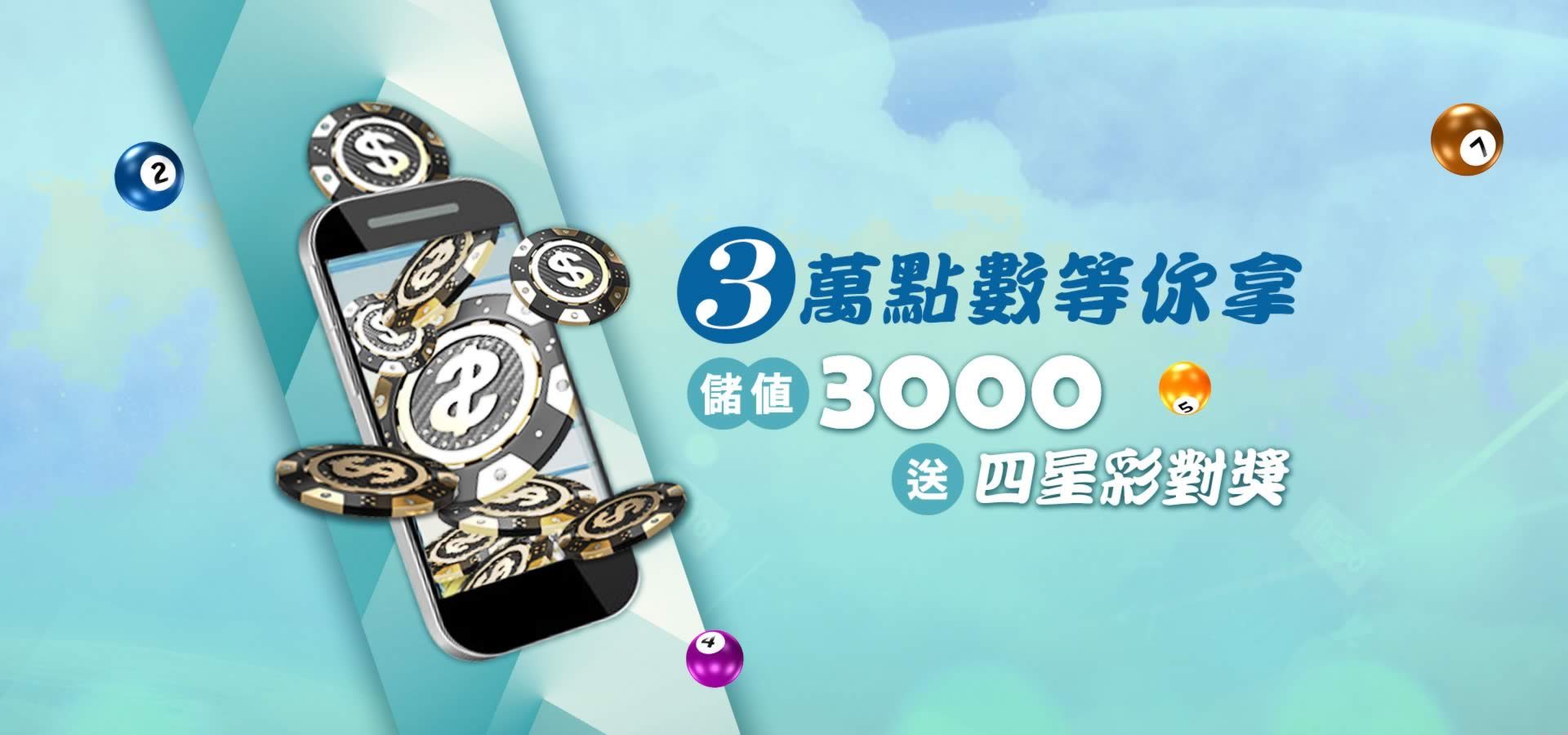 7 財神娛樂城-存款抽獎-彩金回饋.jpg 財神娛樂城存款抽獎|存 3000 送四星彩對獎,輕鬆贏取 3 萬點數!